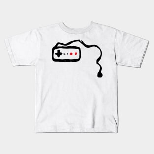 Video Game Controller Doodle Black Kids T-Shirt